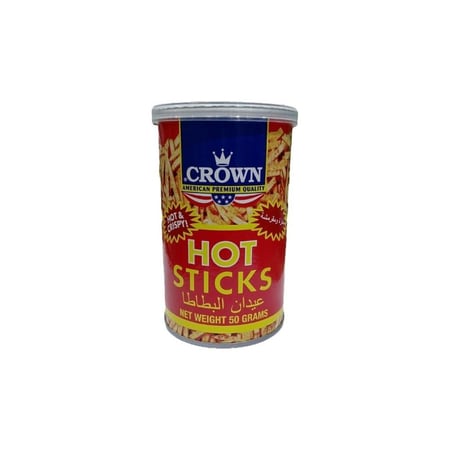 بطاطس عيدان كراون حار 50 جم | Crown Hot Sticks 50 gm