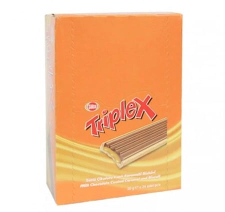 بسكويت شولن تربلكس كراميل 24 حبة  |  Solen Triplex Coated Caramel & Biscuit Milk Chocolate 24pcs