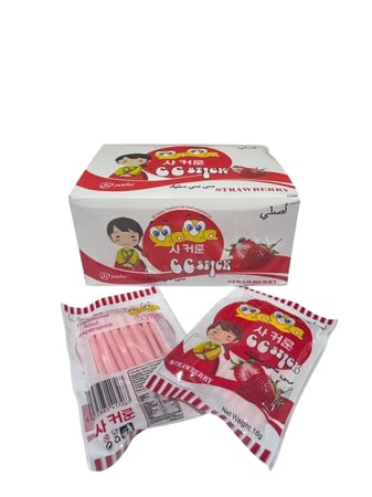 حلاوه سي سي الاصلي 30 حبة  |  CC Stick Srawberry Candy 30Pcs