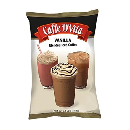 قهوة فانيلا لاتية كافي ديفيتا 1.6 كجم  |  Caffe D'Vita Vanilla Latte Blended Iced Coffee 1.6kg