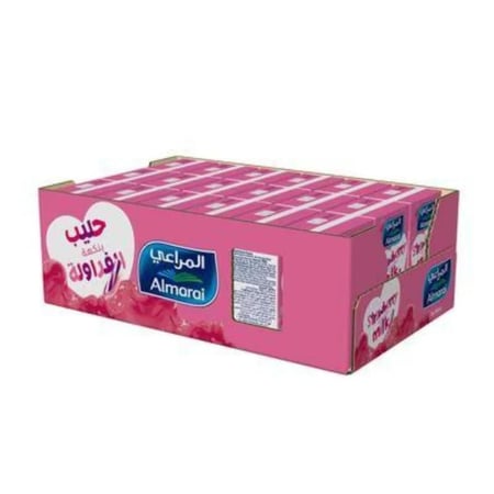 حليب المراعي صغير فراولة 18×150 مل  |  Almarai Nijoom Strawberry Flavored Milk 18x150ml