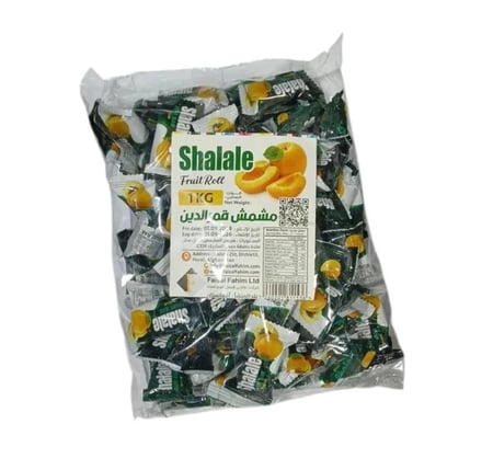 رول مشمش قمرالدين شلال 1 كجم  |  Shalale Apricot Rolls 1kg