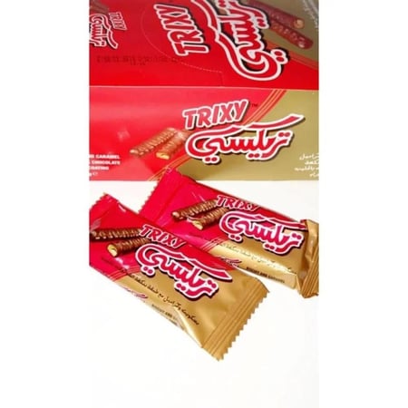 تريكسي 24×28 جم | Trixy Chocolate Covered Biscuit And Caramel 24x28g