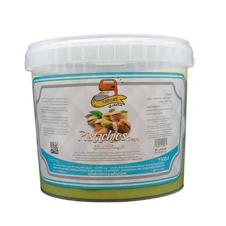 كريمة الفستق سابوري سطل 5 كجم | Sapore pistachio cream Filling Pail 5kg