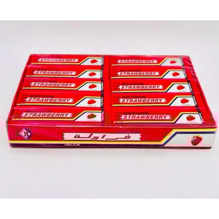 لبان سهم باطوق فراوله 20 حبة | Batook 5 Sticks Strawberry Gum 20pcs