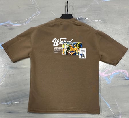 تيشرت اوفر سايز طبي بطبعة خلفية - Oversized T-shirt