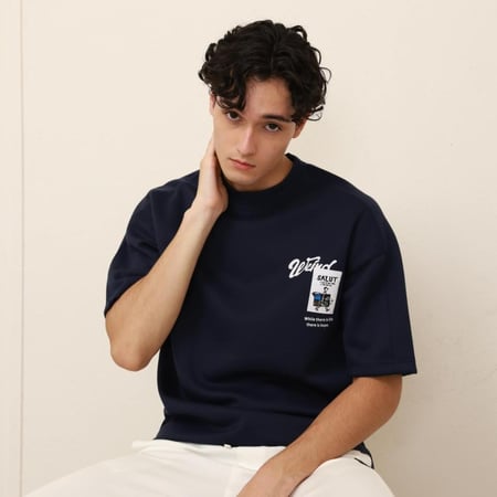 تيشرت رجالي اوفر سايز طبي بطبعة خلفية