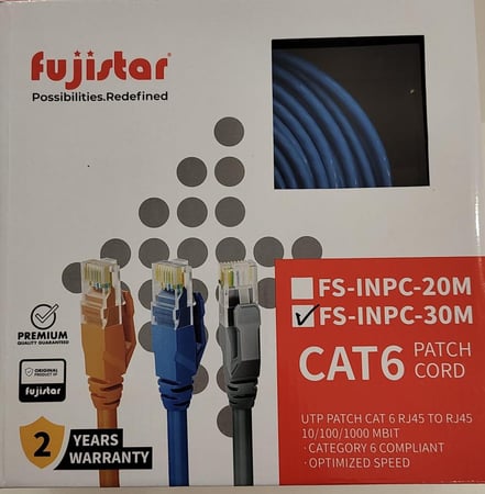 كيبل cat6 - 30متر - فوجي ستار