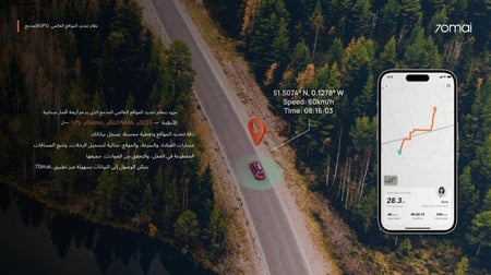 داش كام 70mai A800SE أمامية وخلفية بدقة 4K مع مكثف فائق للأمان