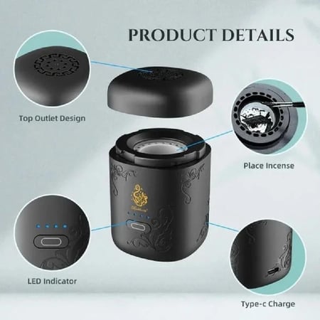 MARAKOKO - مبخرة الكترونية ببطارية صغيرة محمولة قابلة للشحن