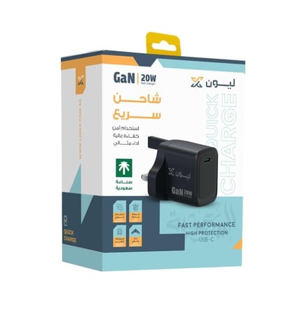 شاحن جداري ليون اكس 20 واط منفذ PD