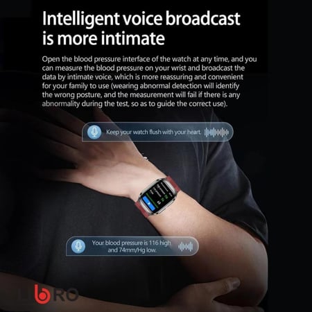 ليبرو - ساعة ذكية LIB-V88 - اسود