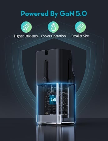 فيش سفر راف باور نانو بقوة 30 واط بمنفذ تايب سي - اسود