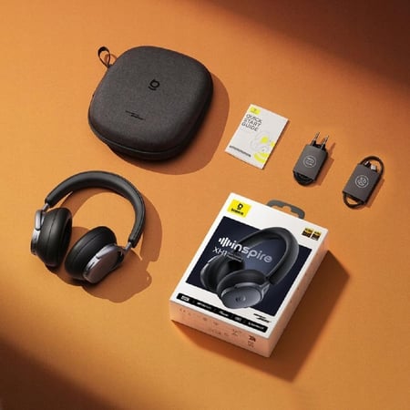 بيسوس - سماعة راس لاسلكية بتقنية عزل الصوت و Inspire Super Bass -اسود