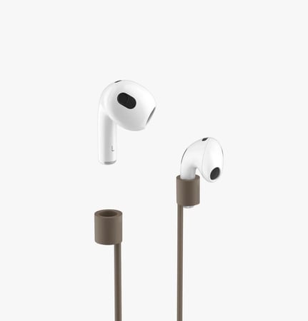 يونيك - كفر حماية فينسر سيلكون للايربودز 3 - رصاصي