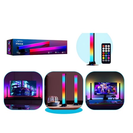 Vertik - اضاءة RGB Hexa مكتبية من شركة فيرتك تحكم بطبيق الجوال