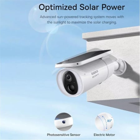 كاميرا مراقبة خارجية بدقة 2K تعمل بالطاقة الشمسية بيسوس - S1 outdoor