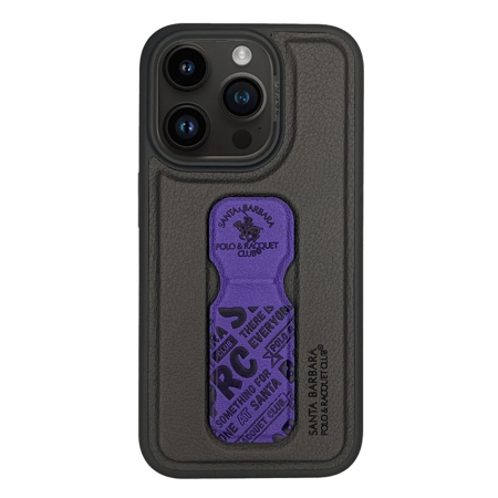 بولو- كفر حماية بولو مع ستاند ايفون 15 برو - بنفسجي