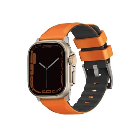 يونيك لينوس سوار ساعة ابل سليكون 45/44/42MM - برتقالي