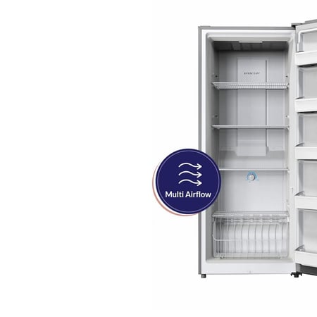 أرو خزانة تجميد قائمة 15.4 قدم مكعب، نظام نوفروست، ستانلس ستيل - RO1-550VNF