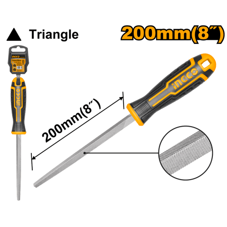مبرد حديد مثلث 8 بوصة 200 ملم