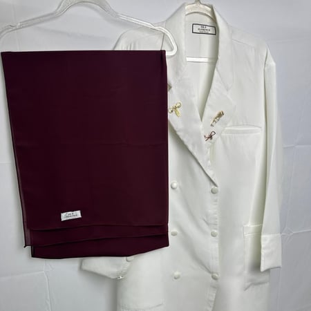 head scarf maroon color