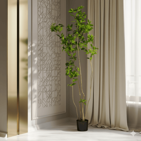 شجرة بيريس صناعية أوراق خضراء طبيعية المظهر من حديقة السوسن