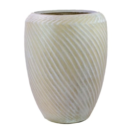 حوض فايبر أبيض – تصميم عصري للزراعة والديكور