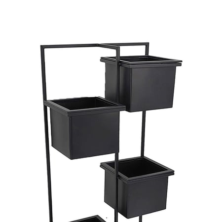 استاند نباتات حديد مدرج 5 أوعية | مقاوم للعوامل الخارجية