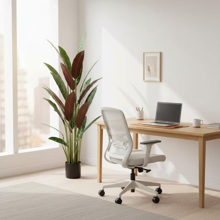 شجرة كالاتبا صناعية – أوراق خضراء طبيعية المظهر، ارتفاع 145 سم