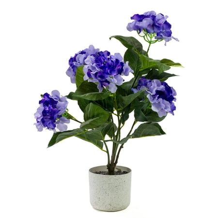 نبات صناعي مع زهور ارتفاع  55 سم