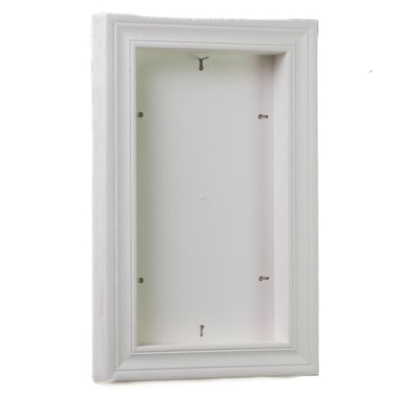 لوحة خشبية فارغة – إطار أبيض لتنسيقات النباتات الداخلية