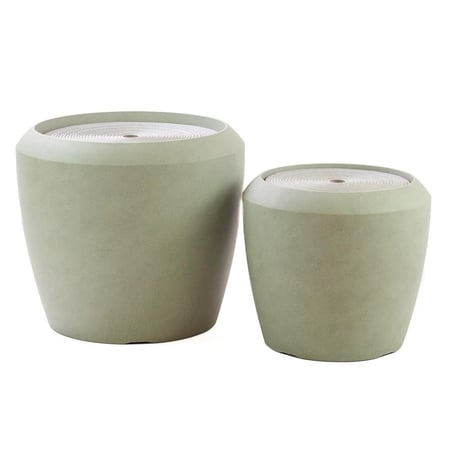 شلال بتصميم حجري من بلاستيك مقوى مقاوم للحرارة – لون بيج (متوفر بحجم صغير وكبير)