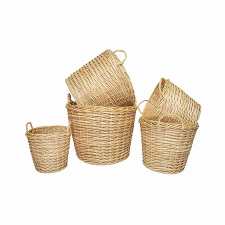 طقم سلال من الخيزران – 5 مقاسات مختلفة