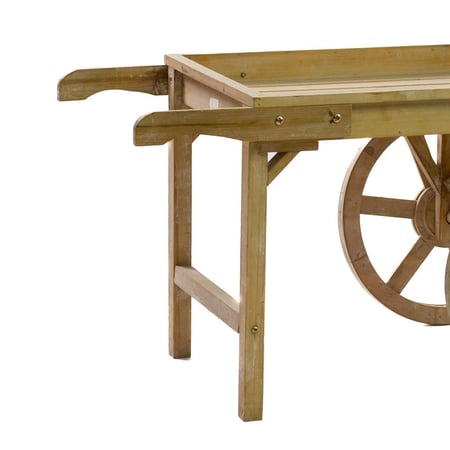 عربة خشبية ديكورية