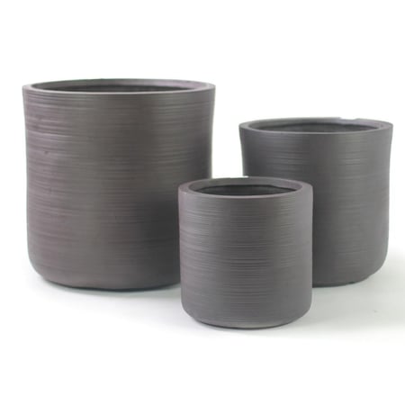 حوض فايبر حجري دائري أسود