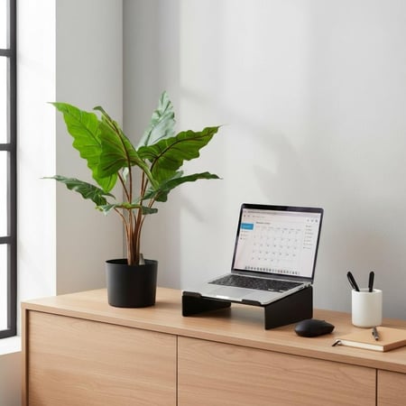 شجرة تارو ديكورية صناعية – أوراق خضراء طبيعية المظهر، 60 سم