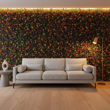 خضارات صناعية مربعات – 100×100 سم (ملون)
