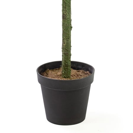 شجرة ورد صناعية – أزهار حمراء طبيعية المظهر، ارتفاع 121 سم