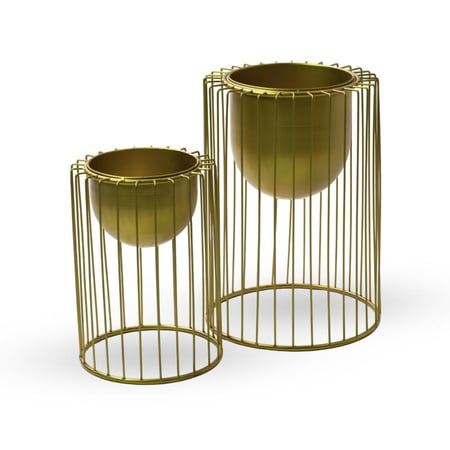 استاند حديد ذهبي كامل – مقاسين (كبير وصغير)