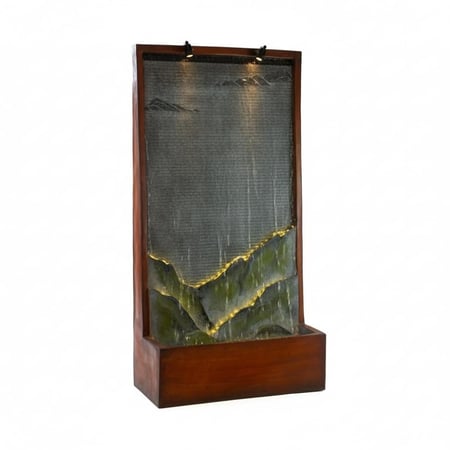 شلال الفايبر ريزين الحجري المميز من حديقة السوسن