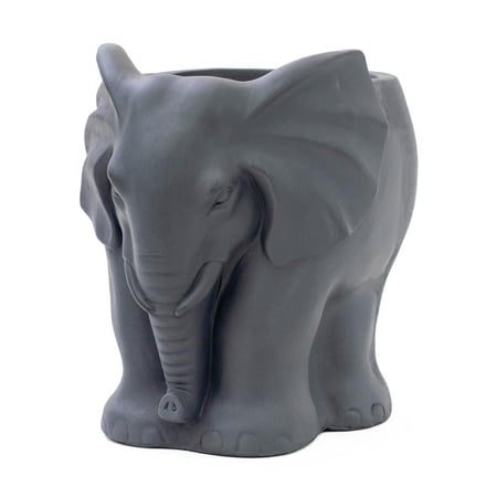 حوض زراعة على شكل فيل – لون رمادي للديكور الداخلي والخارجي