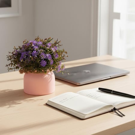 وحدة زهور صناعية ديكورية صغيرة – من حديقة السوسن