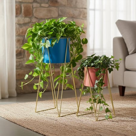 حوض استاند معدني – مقاسين L و S  بلونين مختلفين