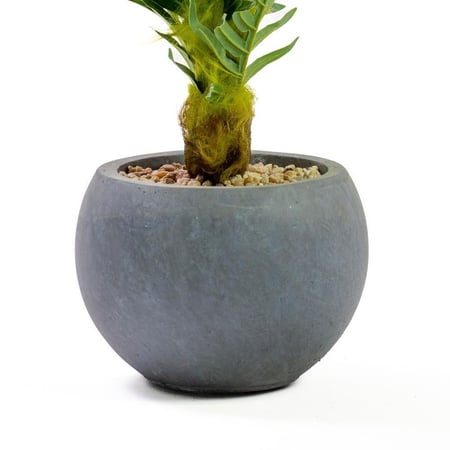 نبات سرخس صناعي مع حوض فايبر ارتفاع 85 سم