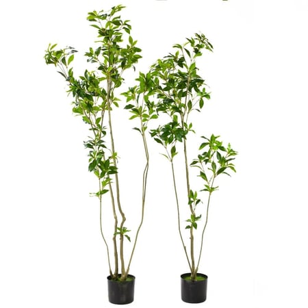 شجرة بيريس صناعية أوراق خضراء طبيعية المظهر من حديقة السوسن