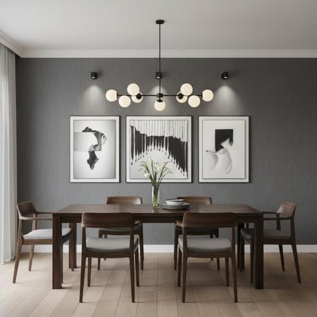 طقم ثلاث لوحات جدارية – تصميم فني عصري بمقاس 80×200 سم