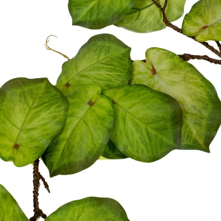 خضارات فيكوس بوميلا صناعية – أوراق خضراء مصفرة، 112 سم