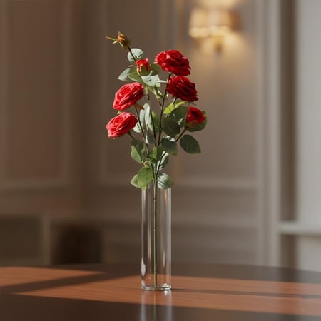 زهرة الجوري الاصطناعية – 5 ألوان مختلفة