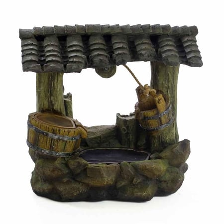 شلال صناعي ديكوري على شكل بئر – مصنوع من الفايبر بجودة عالية